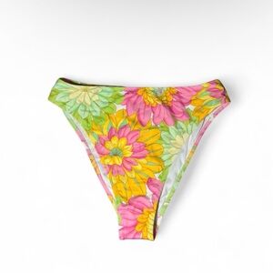 Shade Shore bright multicoloured floral bikini bottoms Size M 🪷